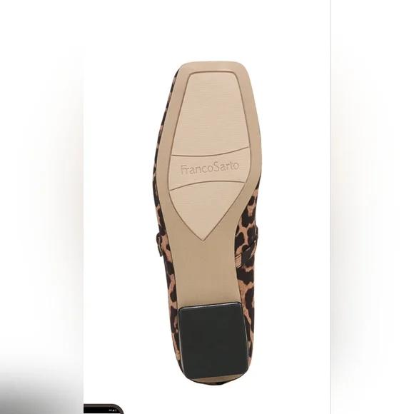 Franco Sarto Animal Print Mary Jane Flats - Picture 3 of 5